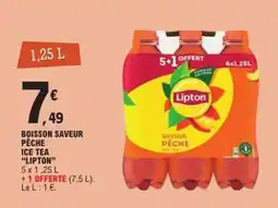 E.Leclerc BOISSON SAVEUR PÊCHE ICE TEA “LIPTON” offre