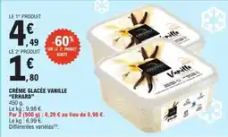 E.Leclerc CRÈME GLACÉE VANILLE “ERHARD” offre