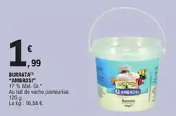 E.Leclerc Burrata Ambrosi offre
