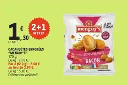 E.Leclerc Cacahuètes Enrobées 'Menguy's' offre
