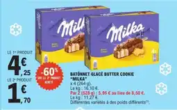 E.Leclerc Bâtonnet glacé Butter Cookie Milka offre