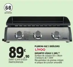 E.Leclerc Plancha Gaz 3 Brûleurs offre