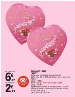 E.Leclerc CHOCOLATS LINDOR offre