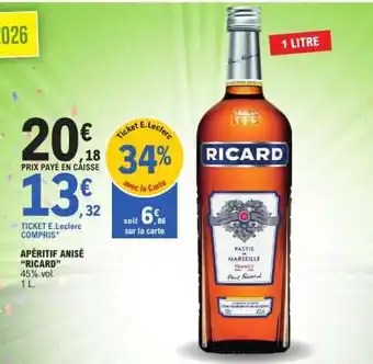 APÉRITIF ANISÉ “RICARD”