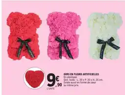 E.Leclerc OURS EN FLEURS ARTIFICIELLES offre