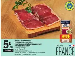E.Leclerc MAGRET DE CANARD X2 TRANCHÉ IGP SUD-OUEST offre