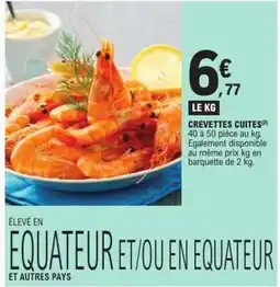 E.Leclerc CREVETTES CUITES offre