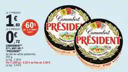 E.Leclerc Camembert Président offre