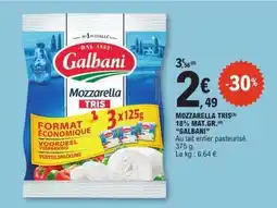 E.Leclerc MOZZARELLA TRIS offre
