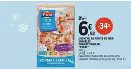 E.Leclerc COCKTAIL DE FRUITS DE MER SURGELÉS FORMAT FAMILIAL “ESCAL” offre
