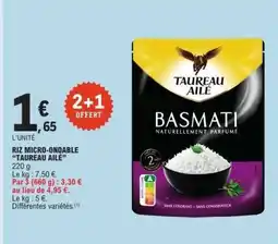 E.Leclerc Riz micro-ondable “Taureau Ailé” offre