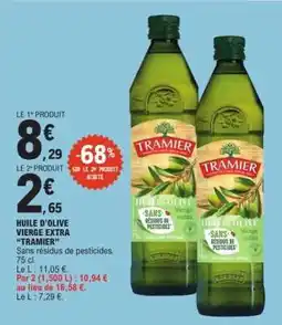 E.Leclerc Huile d'olive vierge extra TRAMIER offre