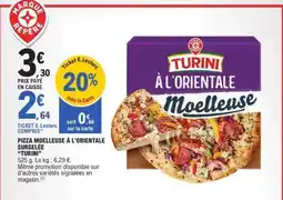 E.Leclerc PIZZA MOELLEUSE À L'ORIENTALE SURGELÉE “TURINI” offre