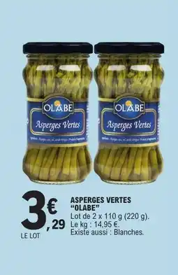 E.Leclerc ASPERGES VERTES OLABE offre