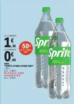 E.Leclerc Sprite Citron-Citron Vert offre