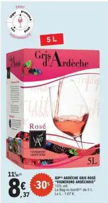 E.Leclerc Gris d'Ardèche Rosé offre