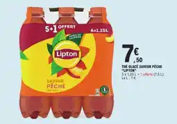E.Leclerc THÉ GLACÉ SAVEUR PÊCHE LIPTON offre