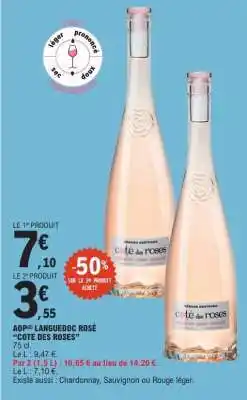 E.Leclerc AOP Languedoc Rosé 'Cote des Roses' offre