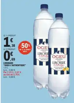 E.Leclerc LIMONADE “OGEU L’AUTHENTIQUE” offre