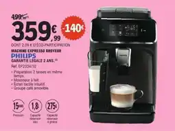 E.Leclerc Machine Expresso Broyeur Philips offre