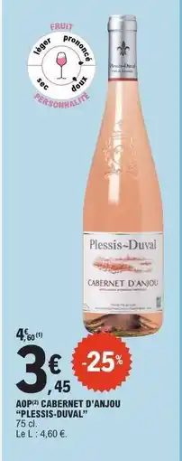 E.Leclerc AOP CABERNET D'ANJOU PLESSIS-DUVAL offre