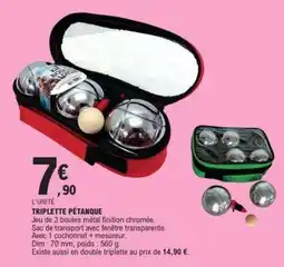 E.Leclerc TRIPLETTE PÉTANQUE offre
