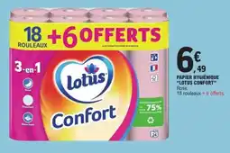 E.Leclerc PAPIER HYGIÉNIQUE 'LOTUS CONFORT' offre