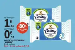 E.Leclerc PAPIER TOILETTE HUMIDE KLEENEX offre