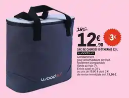 E.Leclerc SAC DE COURSES ISOTHERME 22 L offre