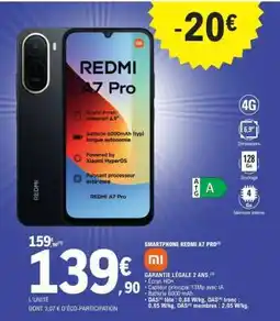 E.Leclerc SMARTPHONE REDMI A7 PRO offre