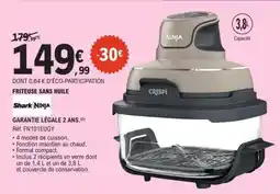 E.Leclerc FRITEUSE SANS HUILE Shark Ninja offre