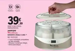 E.Leclerc Yaourtière Moulinex offre