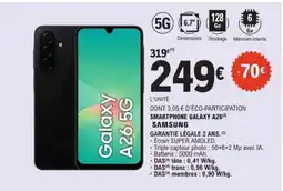 E.Leclerc SMARTPHONE GALAXY A26 5G SAMSUNG offre