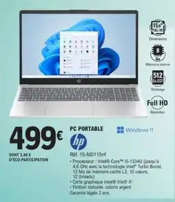 E.Leclerc PC PORTABLE HP offre