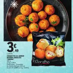 E.Leclerc CROQUETTES AU JAMBON IBÉRIQUE SURGELÉES 'GORENA' offre