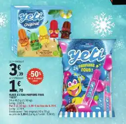 E.Leclerc GLACE À L'EAU PARFUMS FOUS 'YETI' offre
