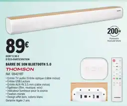 E.Leclerc BARRE DE SON BLUETOOTH 5.0 offre