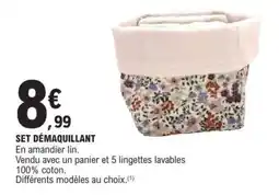 E.Leclerc SET DÉMAQUILLANT offre