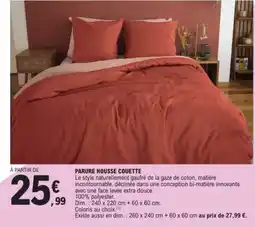E.Leclerc PARURE HOUSSE COUETTE offre