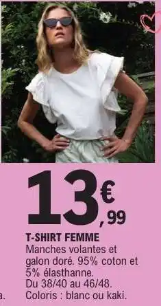 E.Leclerc T-shirt femme offre