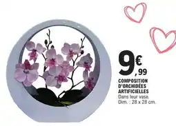 E.Leclerc COMPOSITION D'ORCHIDÉES ARTIFICIELLES offre