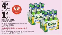 E.Leclerc BIERE SANS ALCOOL TOURTEL TWIST offre