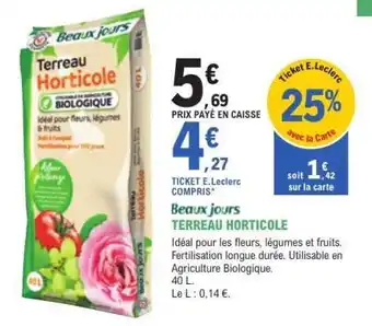 Beaux jours TERREAU HORTICOLE