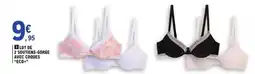 E.Leclerc Lot de 2 soutiens-gorge avec coques Eco+ offre