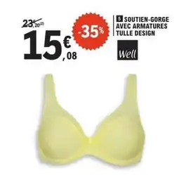 E.Leclerc SOUTIEN-GORGE AVEC ARMATURES TULLE DESIGN offre