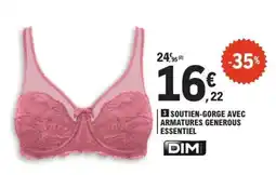 E.Leclerc Soutien-gorge avec armatures Generous Essentiel offre
