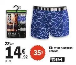E.Leclerc LOT DE 3 BOXERS HOMME offre