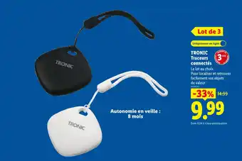 Lidl TRONIC Traceurs connectés offre