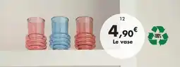 E.Leclerc Vases altea rose et bleu en verre 100% recyclé offre