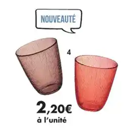 E.Leclerc Gobelet concepto stripy en cristallin couleur agate offre